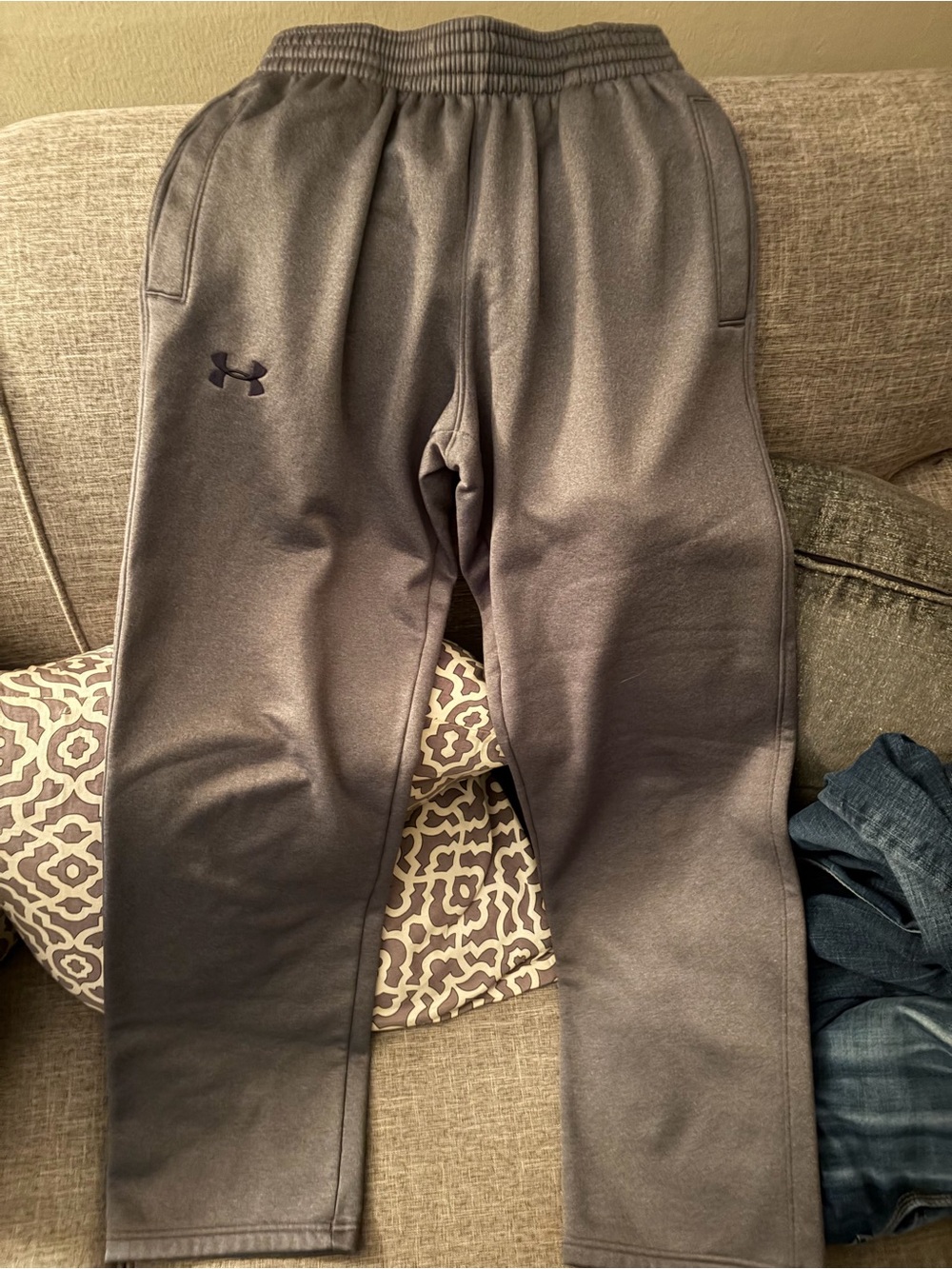 Under Armour Men's Charcoal Grey Performance Joggers
